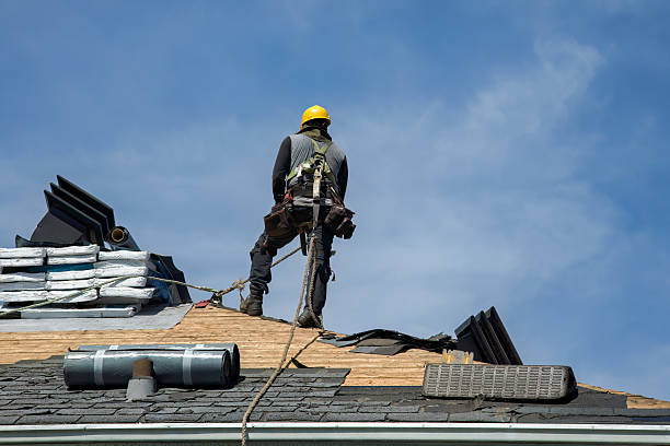 Professional Gutter Installation technician working in Bigfork, MT